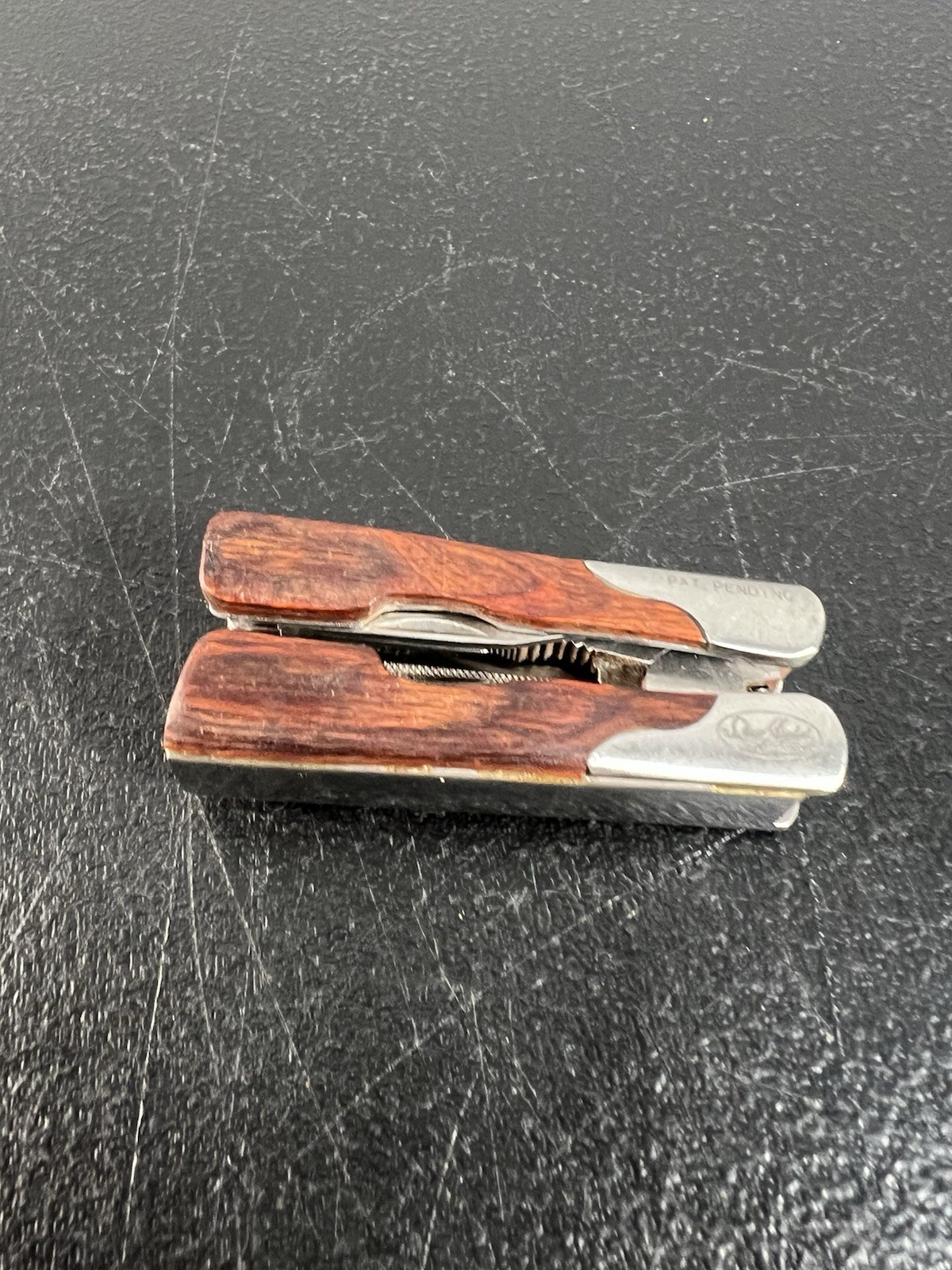 Sheffield Mini Multi-Tool with Wood Handles Pliers and Knife Set