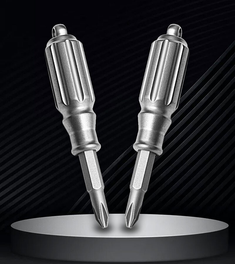 Mini Pocket Titanium S2 steel Screwdriver Portable Outdoor Keychain EDC Gadget