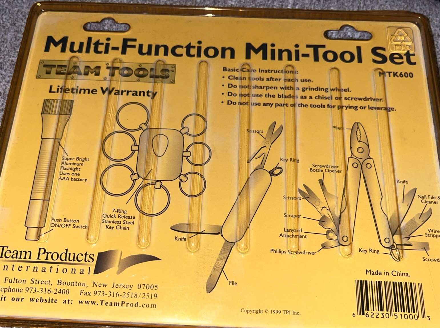 Multi Function. Mini Tool Set Team Tools 1999