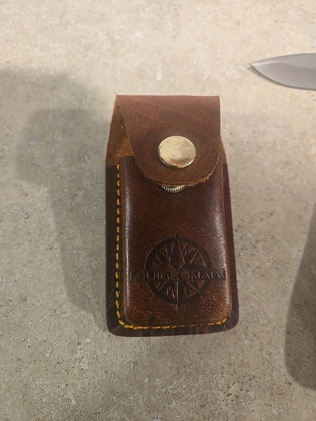 VINTAGE Guidesman Rosewood & Brass Multi-Tool,Pliers & More,Leather Belt Sheath