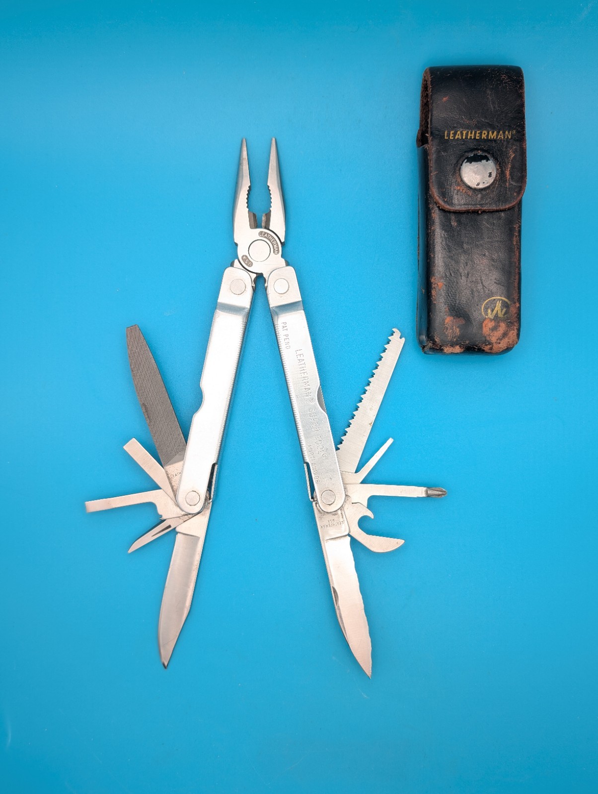 LEATHERMAN Super TOOL Multi Function Tool PLIERS, Stainless! 06/96 DATE