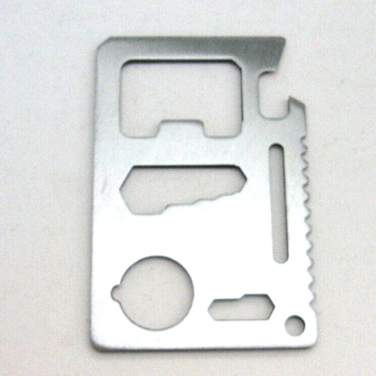 Multi-Purpose Pocket Survival Tool Stainless Steel Can Opener Knife Screwdriver