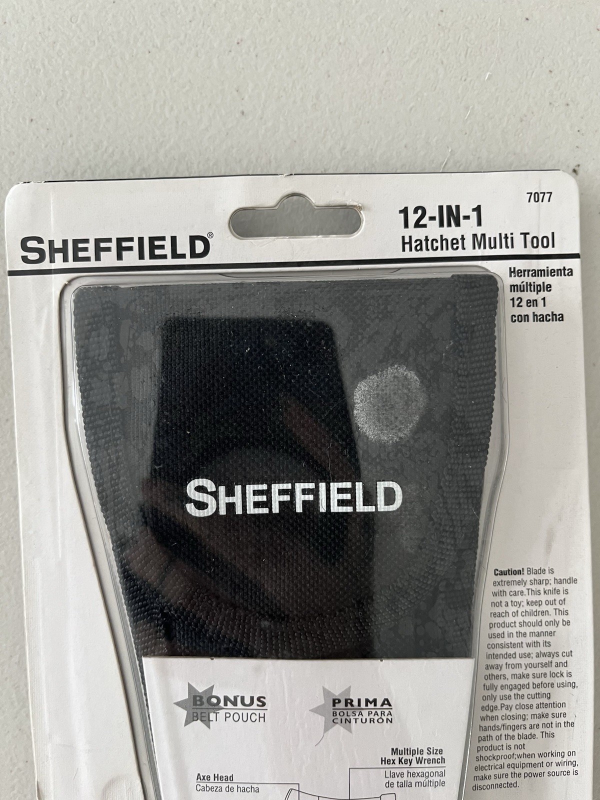 Sheffield Hatcht 12-in-1 Multi-Tool & Belt Pouch Outdoorsman Camper Accessories