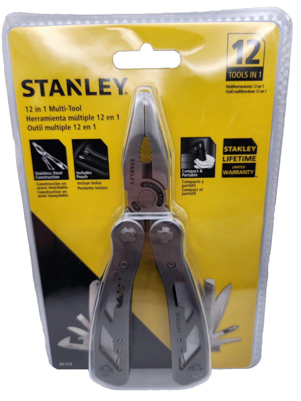 NEW! Stanley 12 In 1 Multi-Tool With Storage Pouch Included Brand New in Package