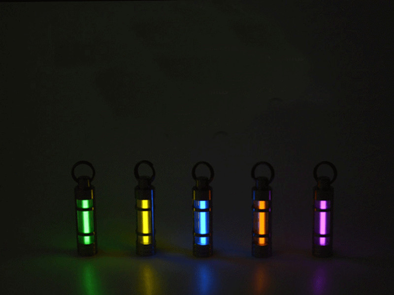 3×22.5mm Glass Tube W/ Titanium Enclosure Night Luminous 25 Years Lamp Tube 1pc