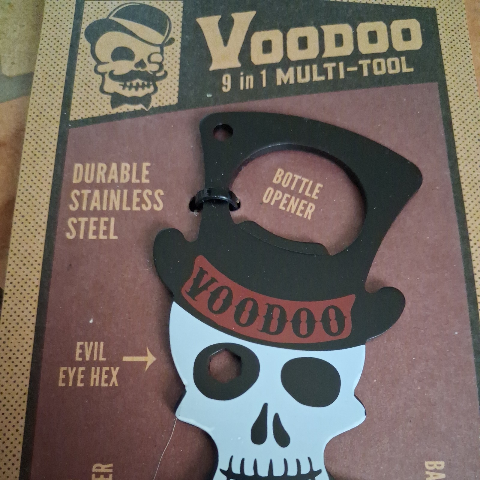 Trixie and Milo TOOL-VOODO Stainless Steel Voodoo 9-Multi-Tool 2-1/8 x 5-1/4 in.