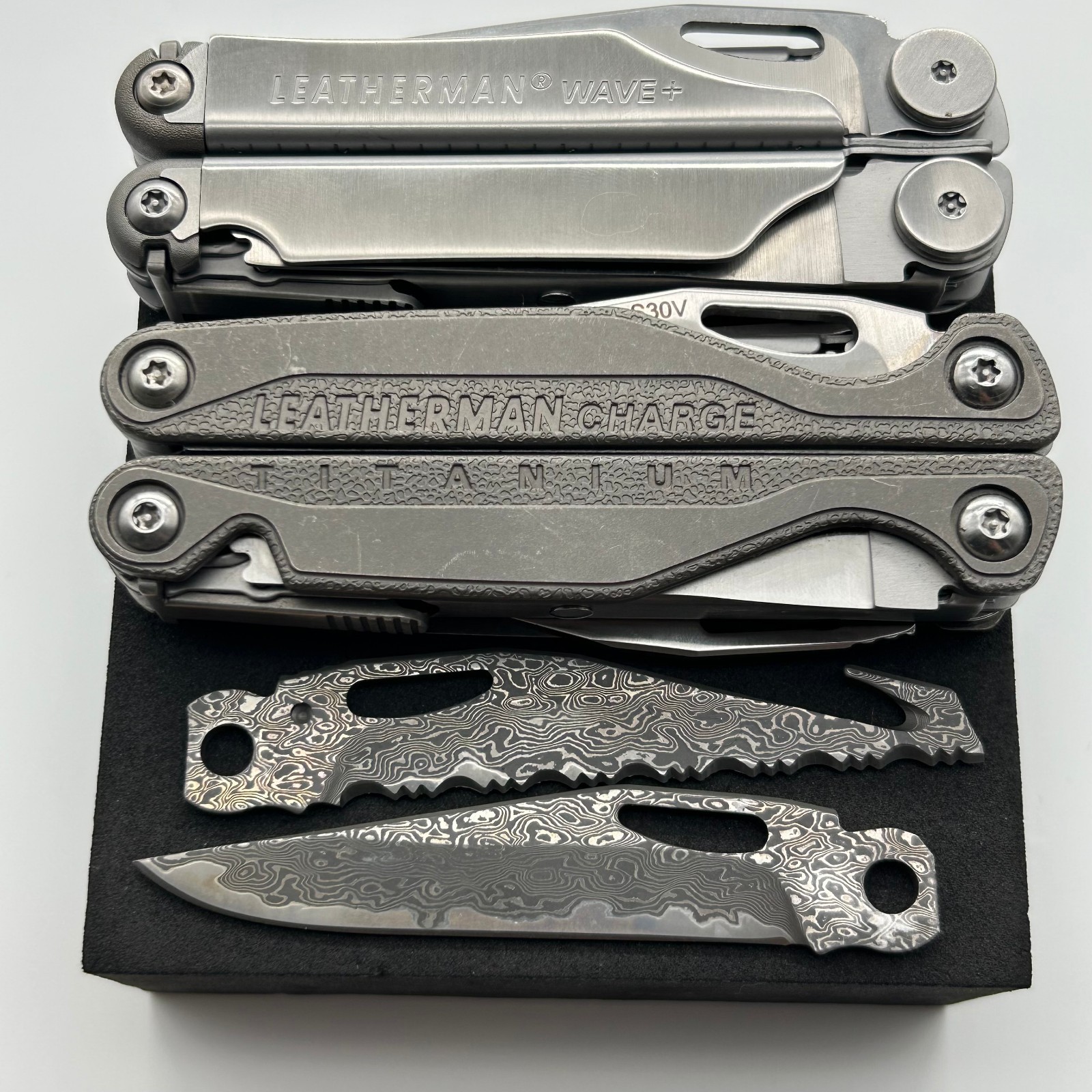 [USA Stock] – VG10 Damascus MAIN BLADE for Leatherman CHARGE TTI/WAVE