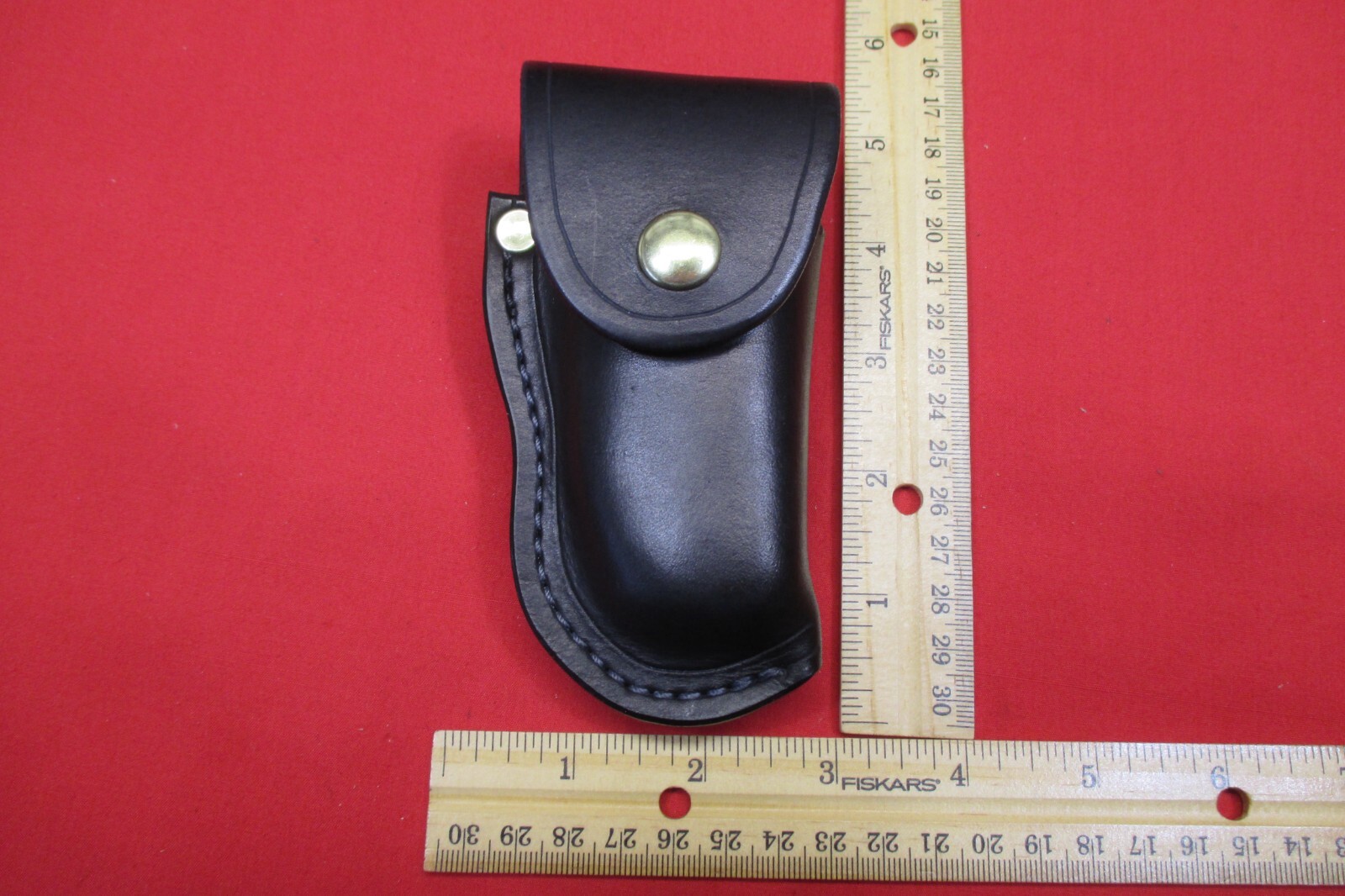 Leather Sheath LEATHERMAN WAVE MULTI TOOL, Holster Shaped, WITH STEEL BELT CLIP