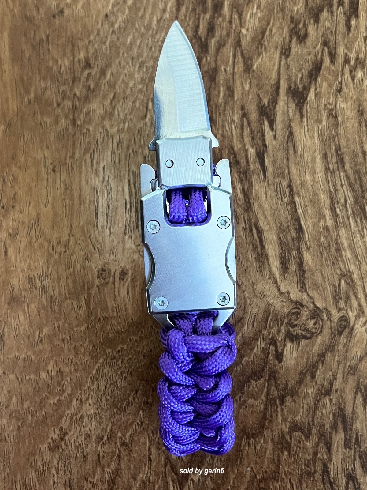 Paracord Emergency Tactical EDC Survival Knife Bracelet, Purple BR4 New