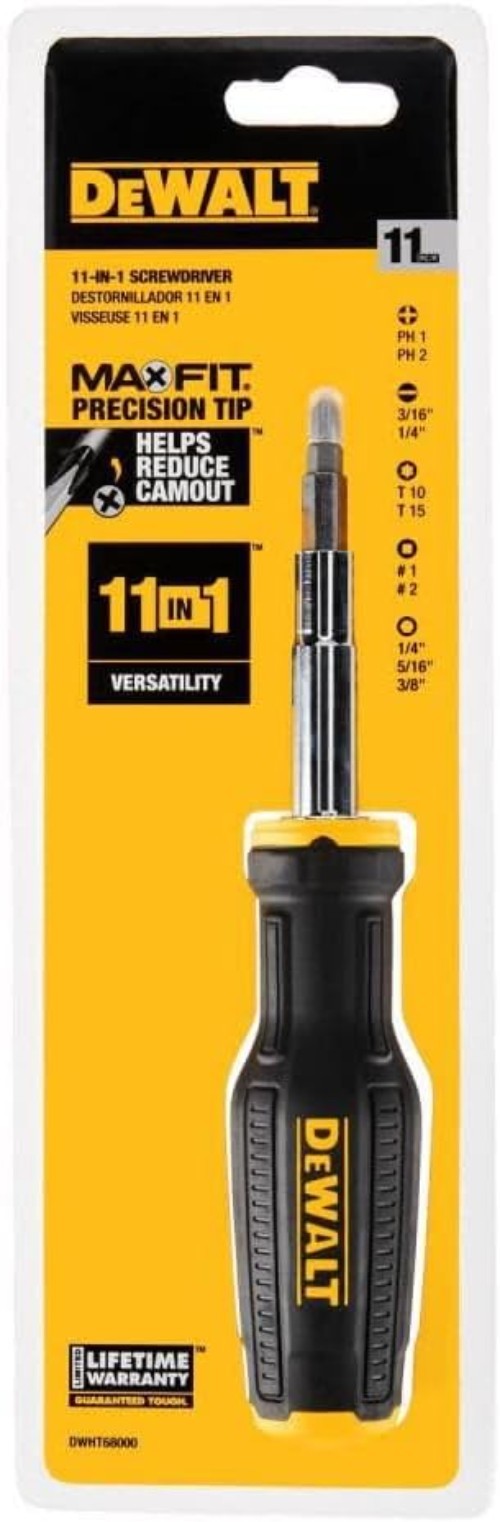 DW MAXFIT 11-in-1 Elegant Portable Tool – Ergonomic Black Stainless Steel