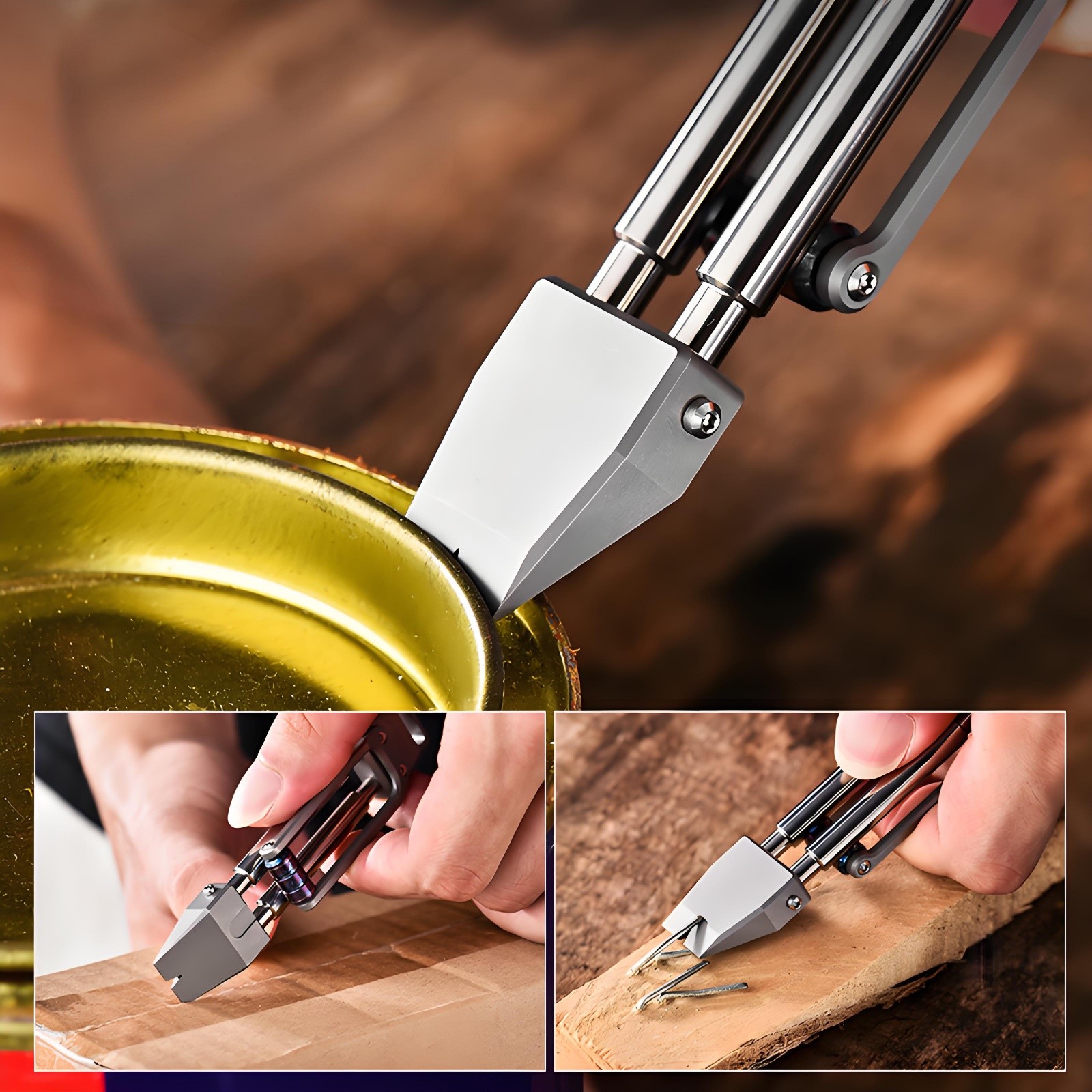 Titanium Alloy EDC Multi-Tool Pry Bar Bottle Opener with Sliding Roller Durable