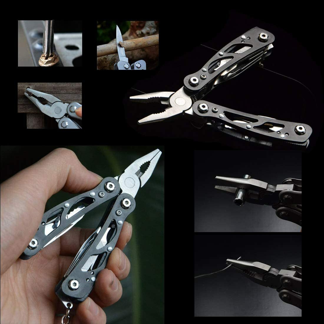 15 in 1 Multi Tool Kit Pliers Pocket Knife Folding Screwdriver Multi-functional