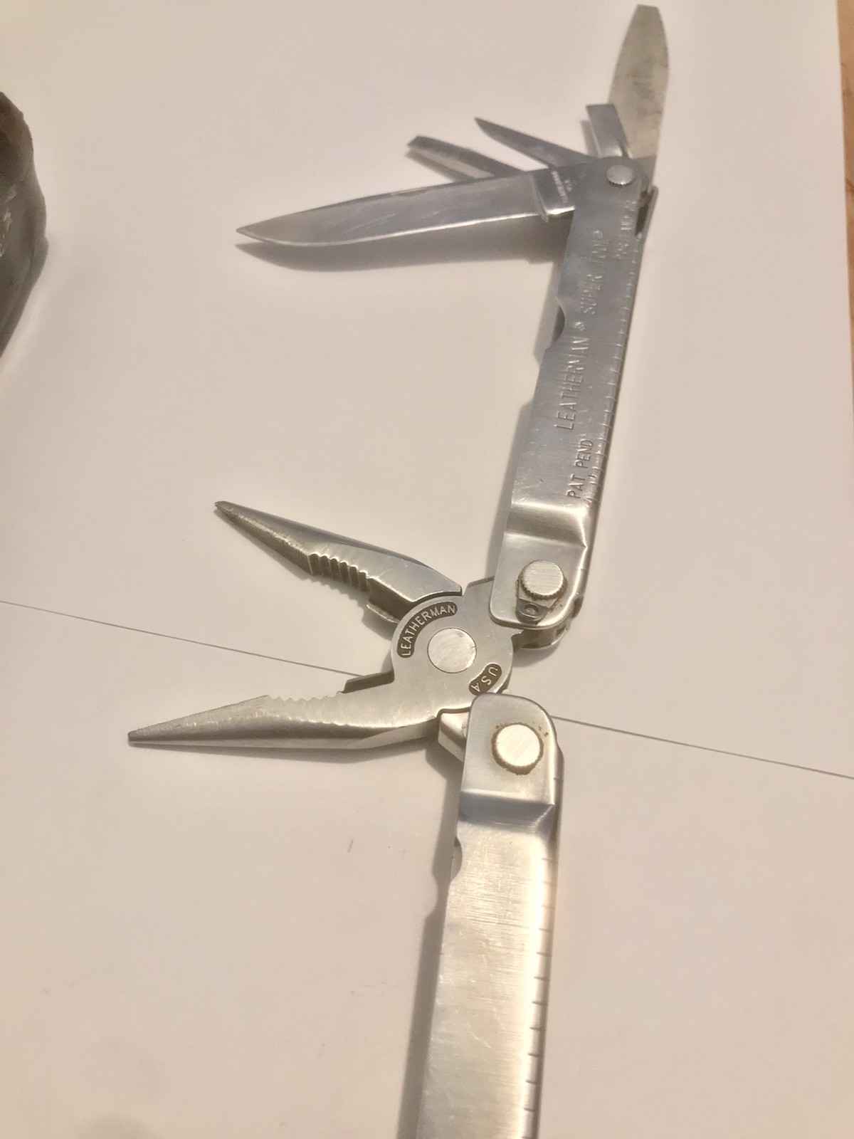 Leatherman SUPER TOOL Multi-Tool Stainless Steel Oregon USA Pat Pend VERY CLEAN