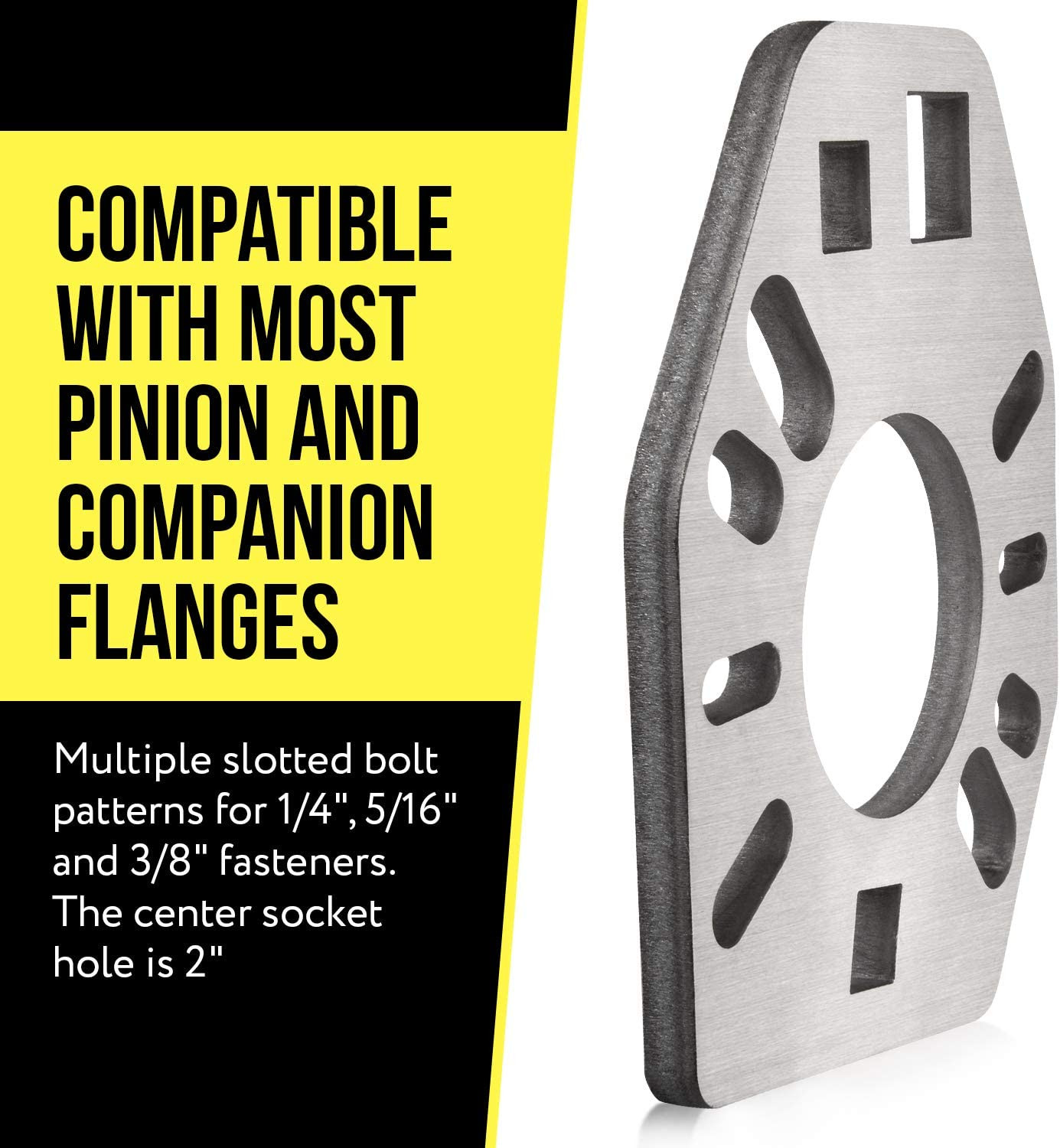 Pinion Flange Holding Tool – Stainless Steel, Silver Powder Coated, 2X 1/2 in Sq