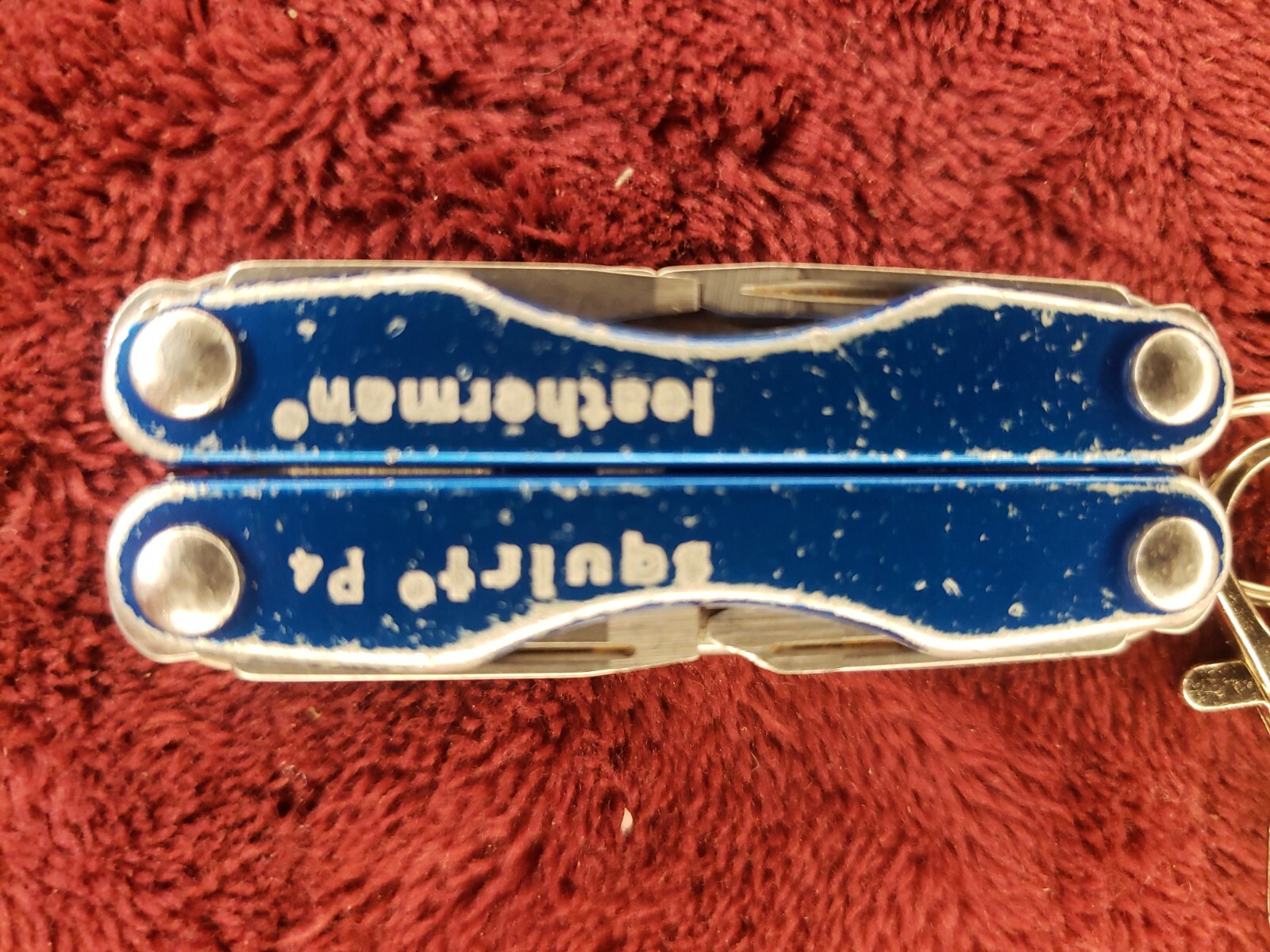 🔪 Leatherman Squirt P4 Multi-Tool Blue Keychain