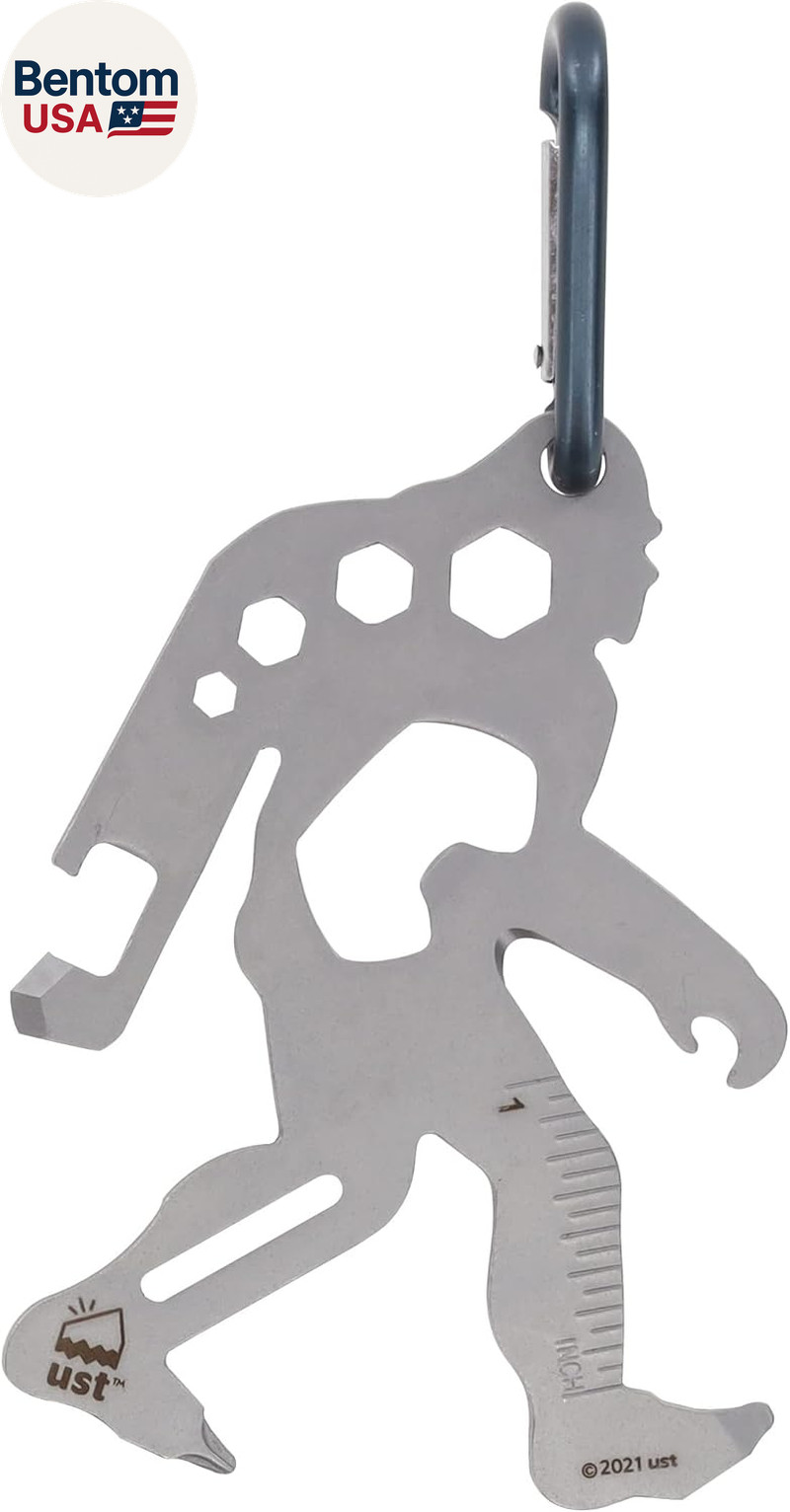 Tool-A-Long Multi-Tool Carabiners with Durable, Compact Stainless Steel Construc