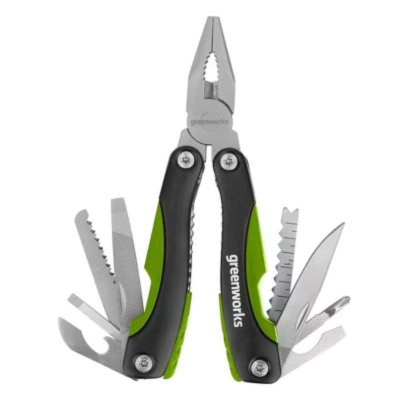 Folding Multi-Tool with pliers, knife, screwdrivers, bottle opener, and more!