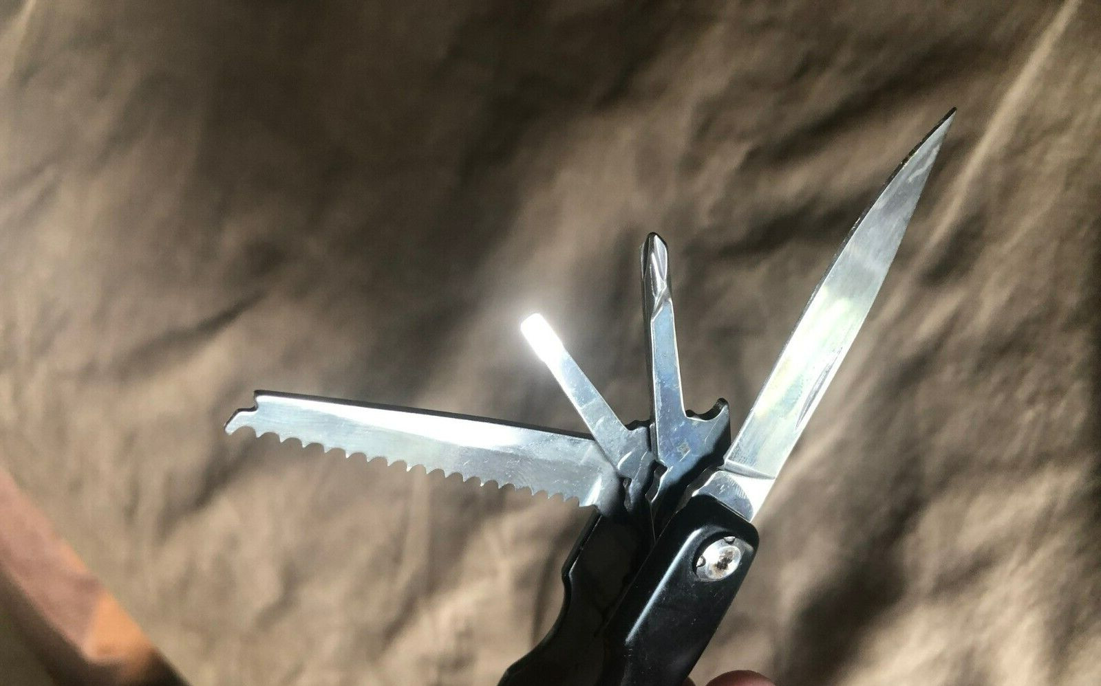 NEW Ozark Trail Multi-Tool Black 12-in-1, Pliers, Wire Cutter, Knife