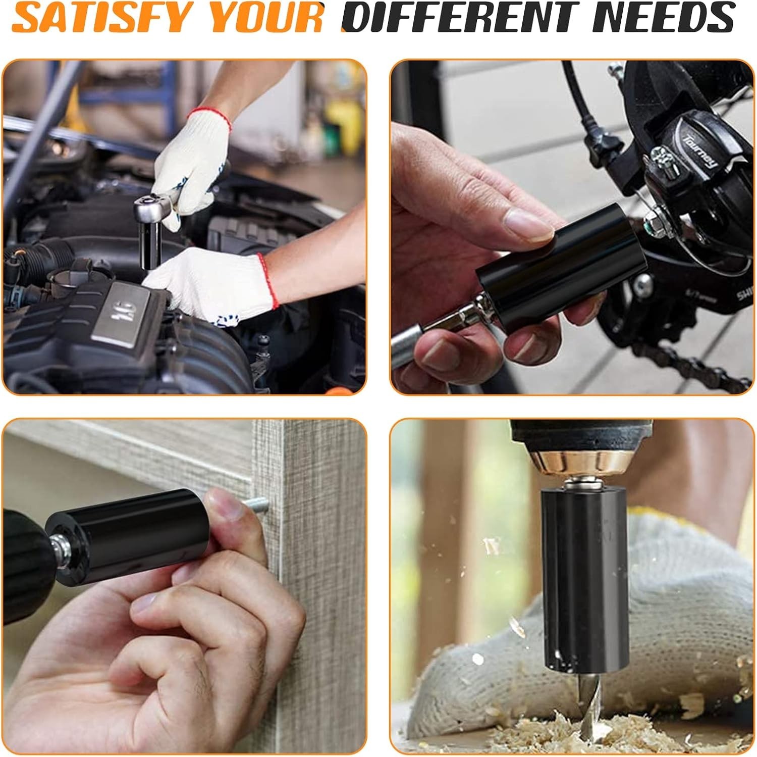 Fathers Day Universal Socket Tool Gift for Dad Husband Men 7-19mm Kit