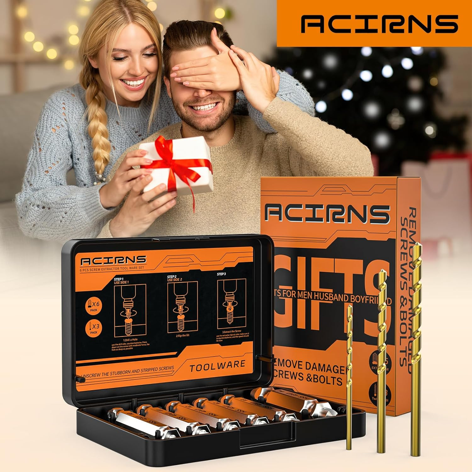 Damaged Screw Extractor Set,Fathers Day Gifts for Dad from Daughter Son,Gifts fo