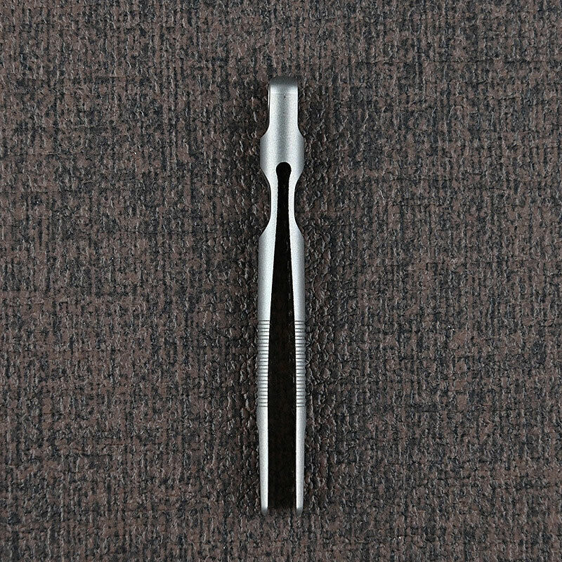 CNC Titanium Tweezers Pocket Mini Keychain Outdoor Lightweight Clamping EDC Tool