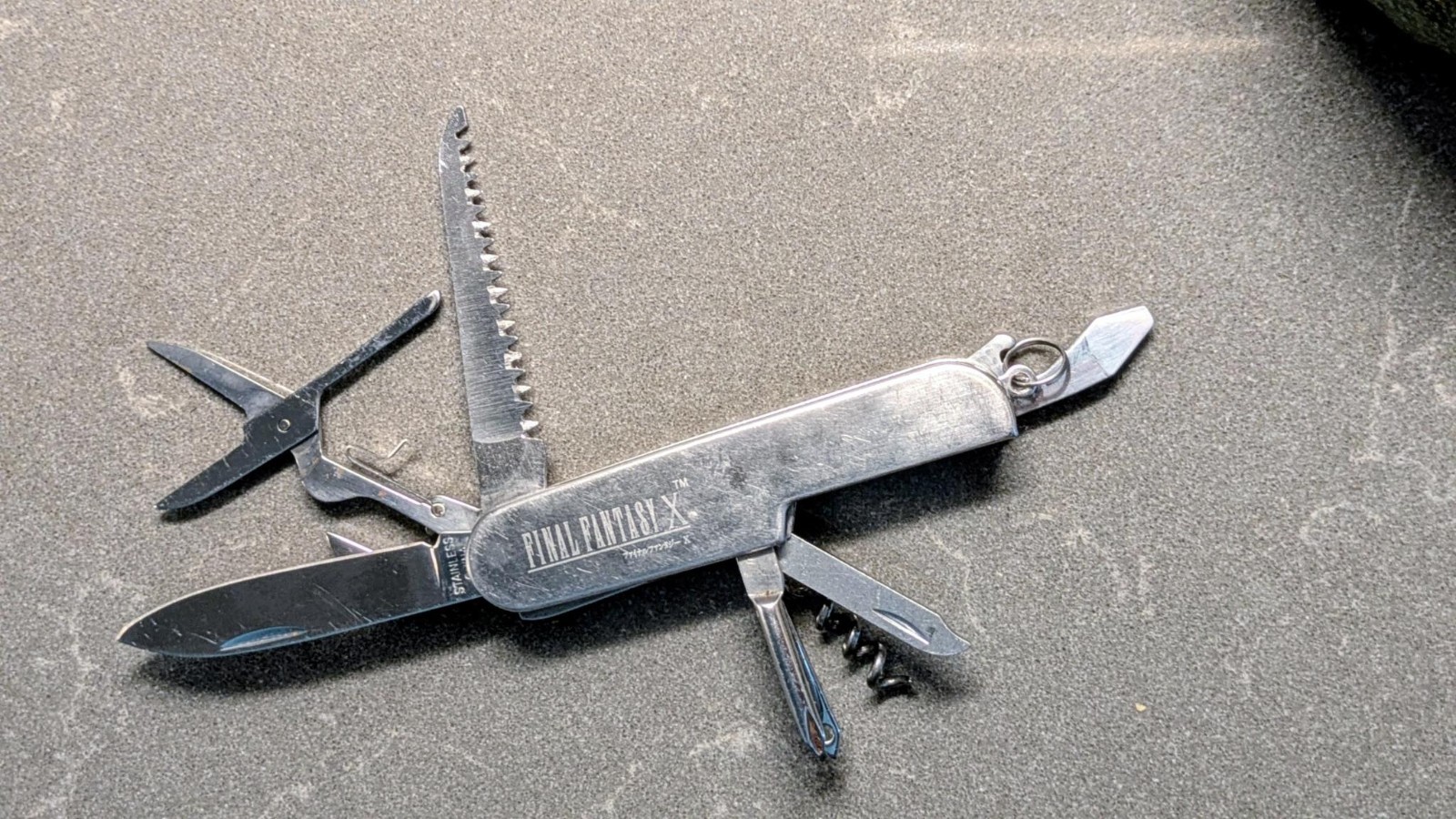 Final Fantasy X Stainless Steel Multi Tool Pre-Merger Squaresoft Employee Only