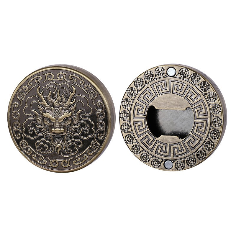 Creative Dragon Head Beer Bottle Opener with Magnetic Refrigerator Magnet