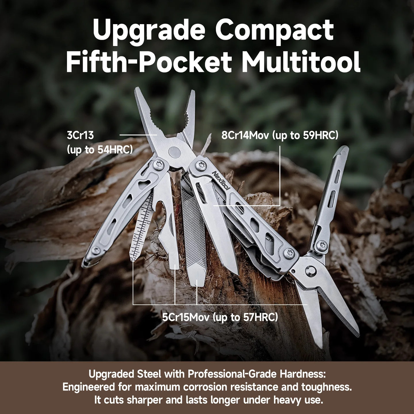 NexTool 13-in-1 Mini Flagship F12 Multitool Pliers Screwdriver EDC Folding