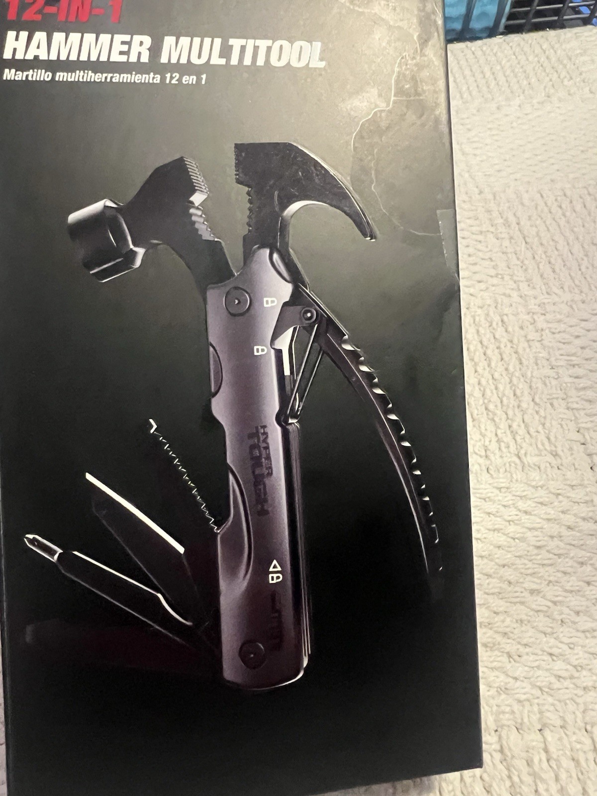 Hyper Tough 12-in-1 Hammer Multitool Black Model 42865 – New Open Box