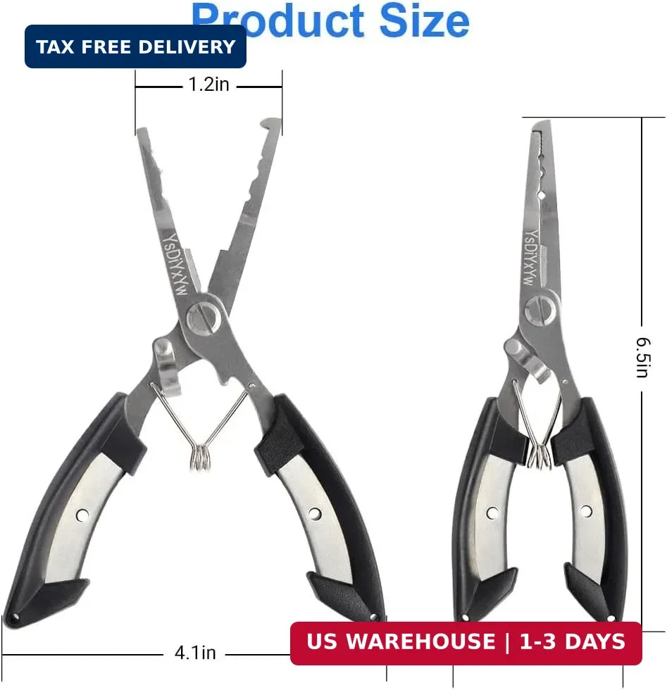 Fishing Pliers, 3rd Generation Multifunctional Stainless Steel Fish Pliers Hook