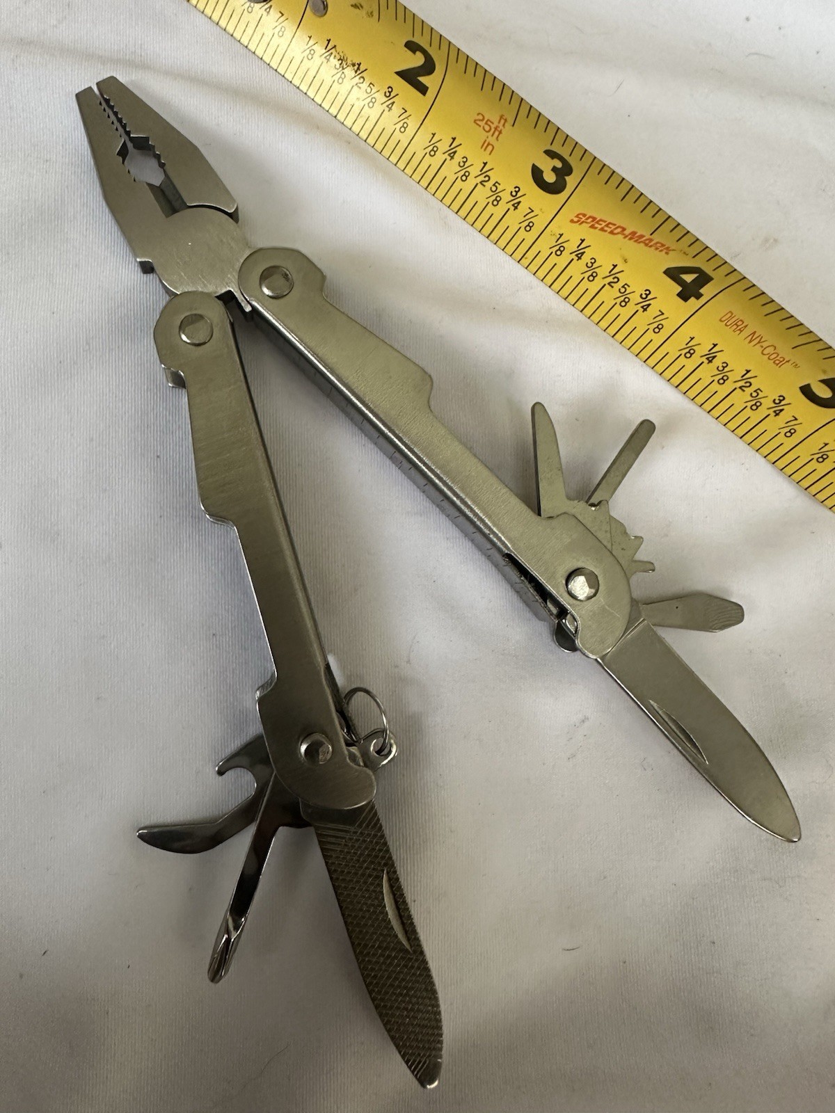 Multi-Tool 10 In 1 Folding Pliers Pocket Utility Knife w/ Sheath Branded “USAA”