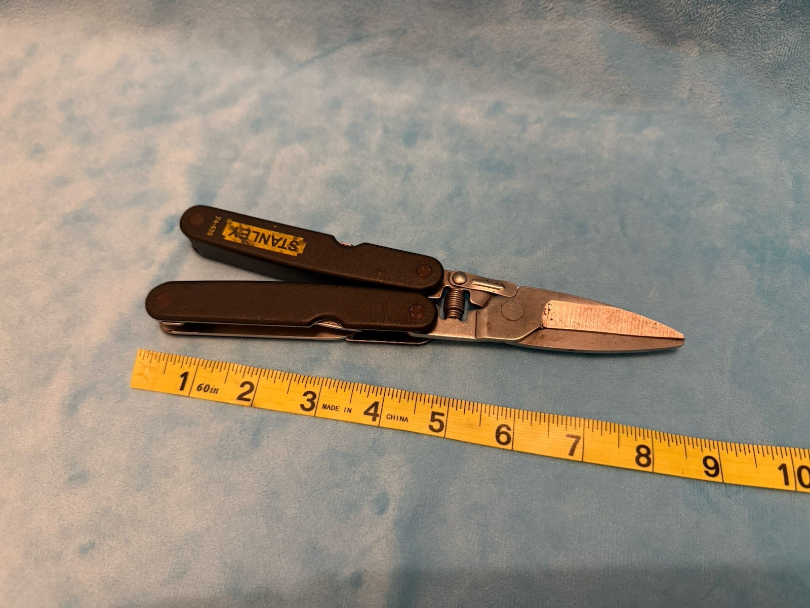 STANLEY 74-438 Folding Pocket Knife Shears Multi Tool Stainless Handyman