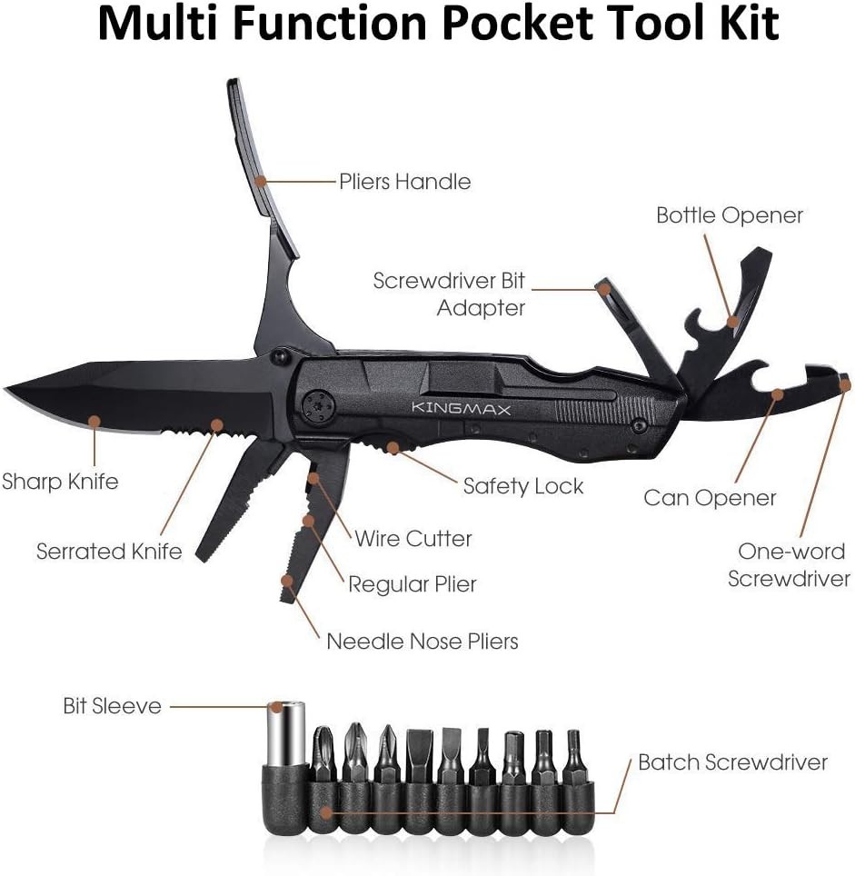 Ergonomic Folding Multitool Knife – Perfect for Camping, Daily Use & Emergencies