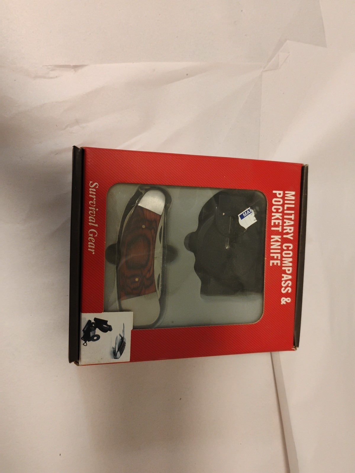 MILITARY COMPASS & POCKET KNIFE SET – TANDY SURVIVAL GEAR – NOS – Sale!