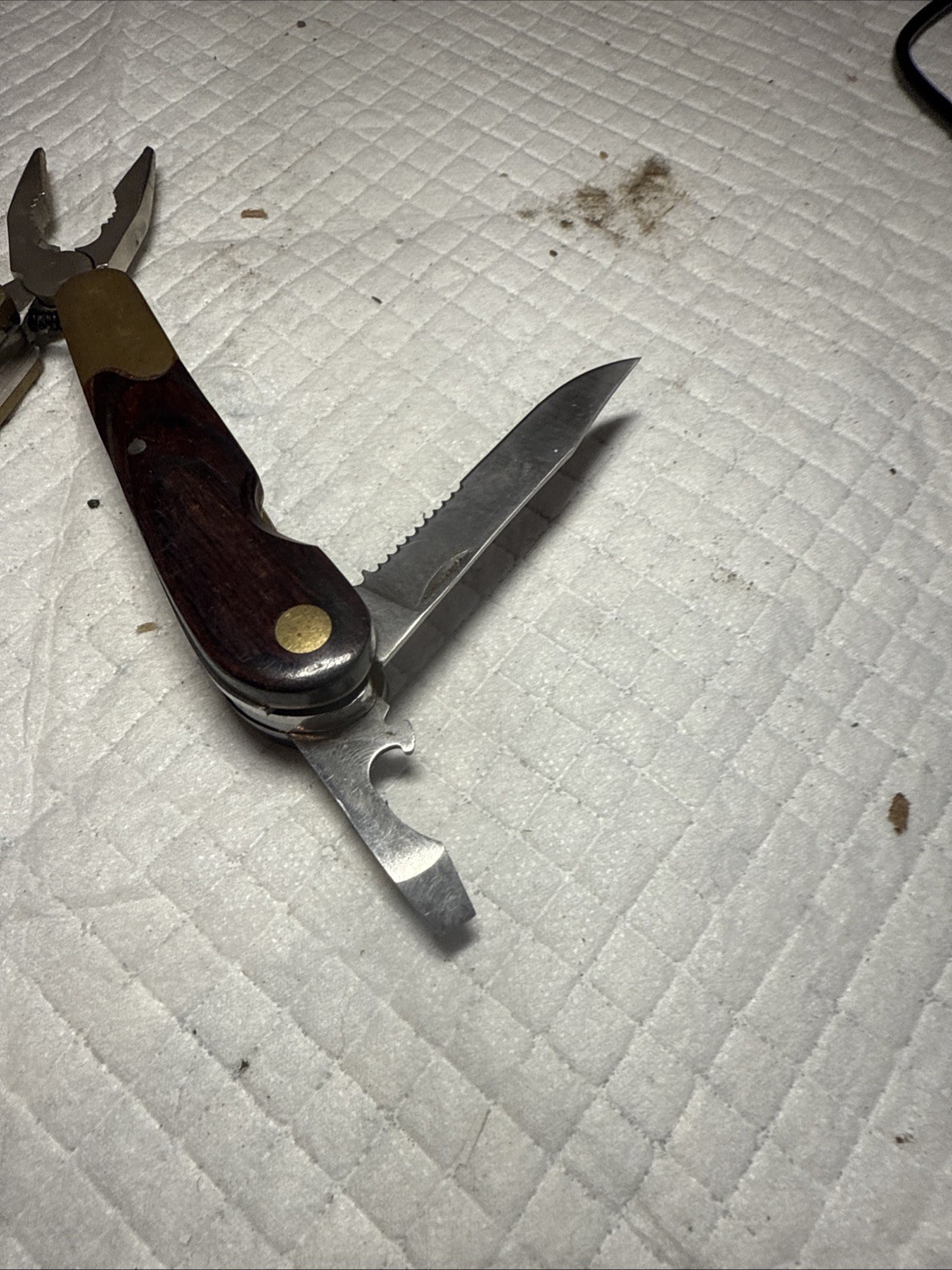 HUSKY 25 Years 25th Anniversary Limited Edition Multi-Tool Brass Wood Vtg USA