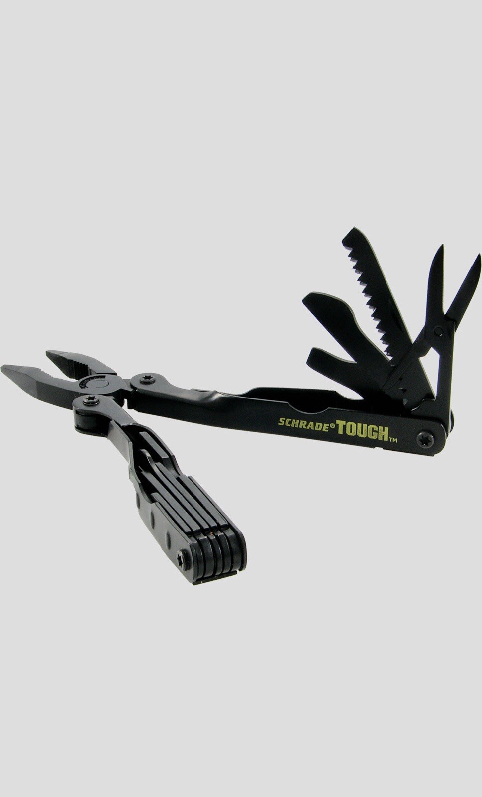 Schrade Tough Tool Black 12-in-1 Pocket Multi Tool w/ Nylon Sheath