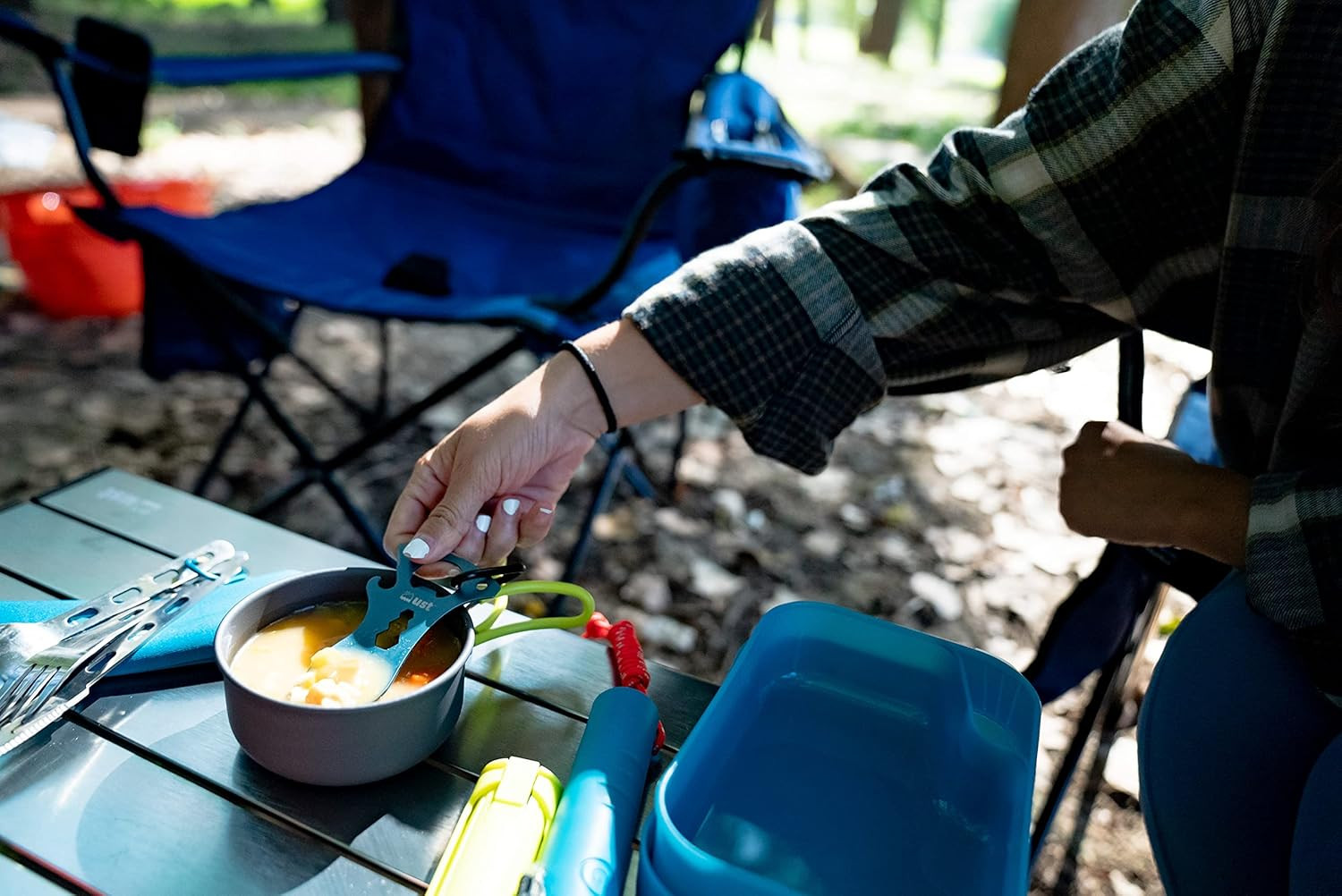 Spork Multi-Tool with Durable, Compact Construction, Can Opener, Bottle Opener,