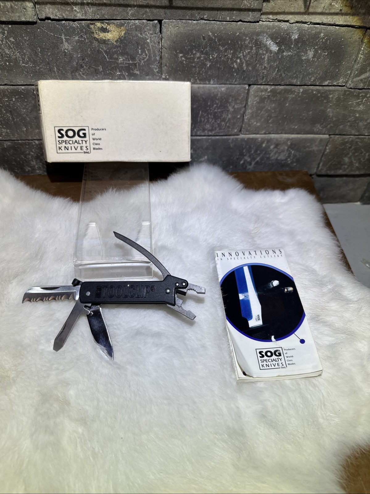 SOG The Micro ToolClip Multi Tool Clip Knife NOS Seki Japan Made With Box 1990s