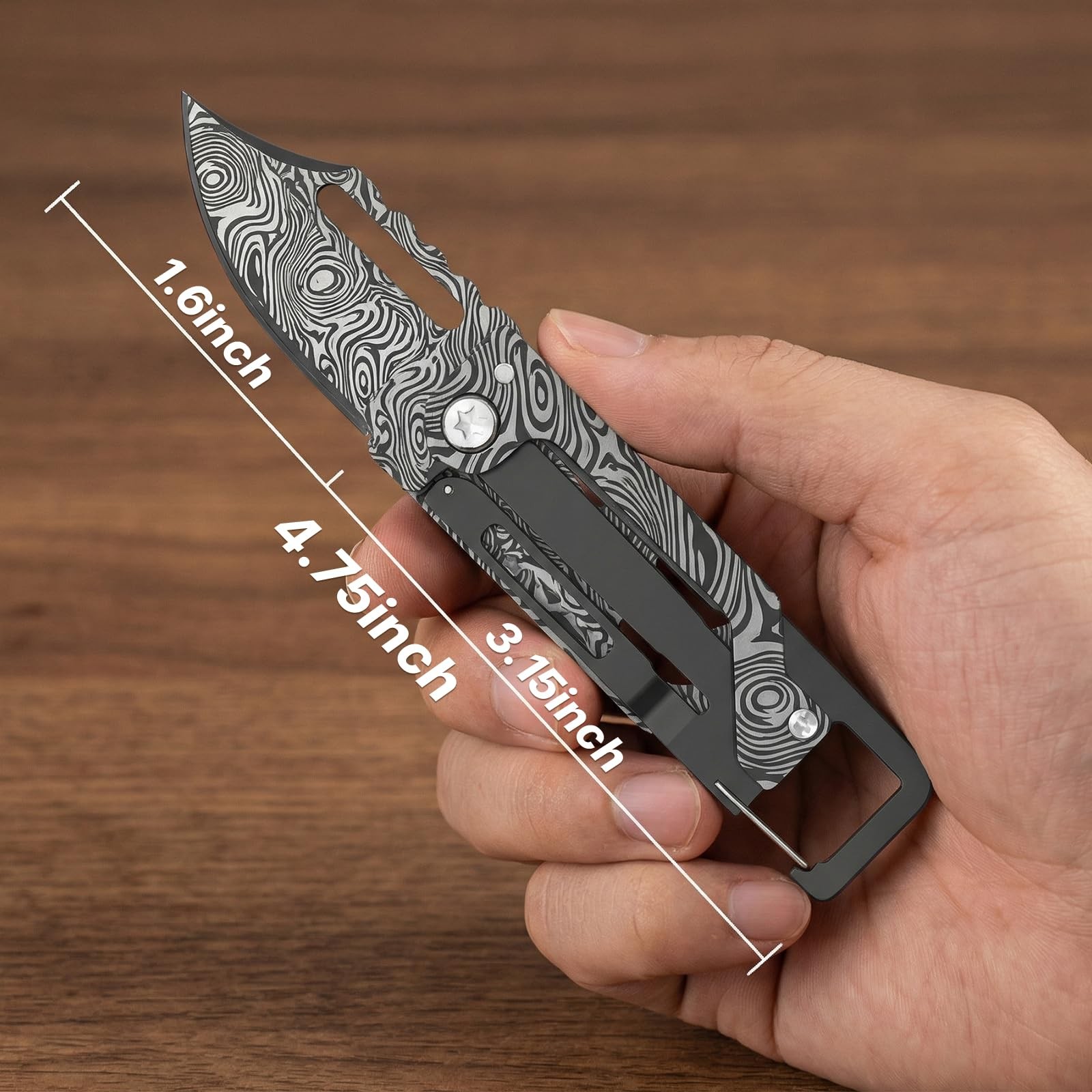 Versatile 9-in-1 Mini Multitool Knife for Camping, Hiking, Outdoor Use