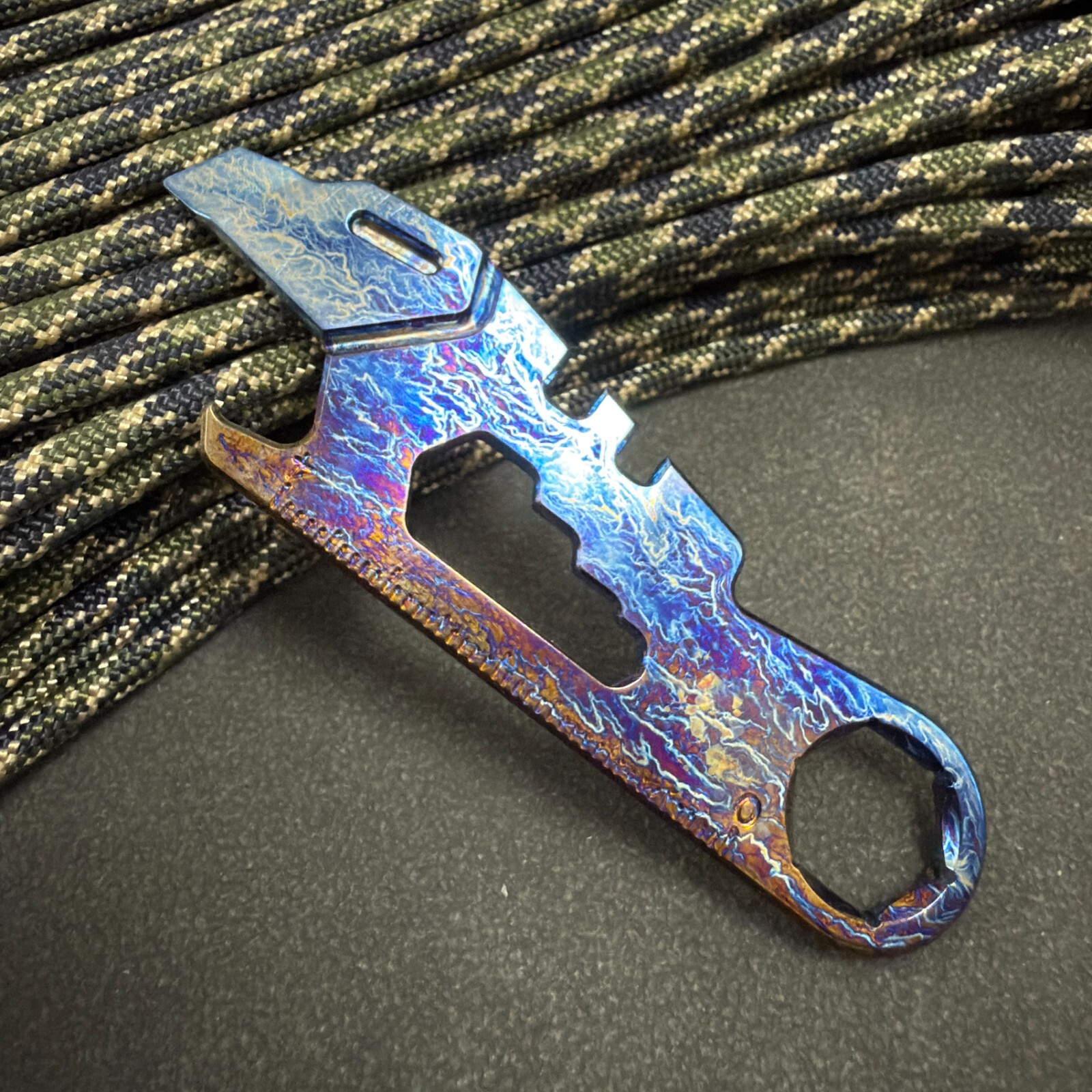 RIHE Design TC4 Titanium Rod EDC Bottle Opener Crowbar -Color