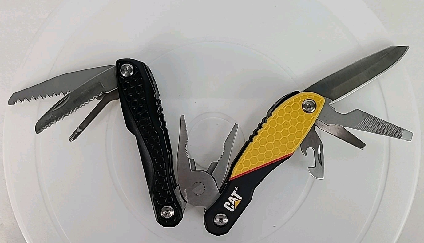 LOT 3 Piece Set CAT 13-in-1 Multi-Tool and Pocket Knife and Razor Knife NWOB