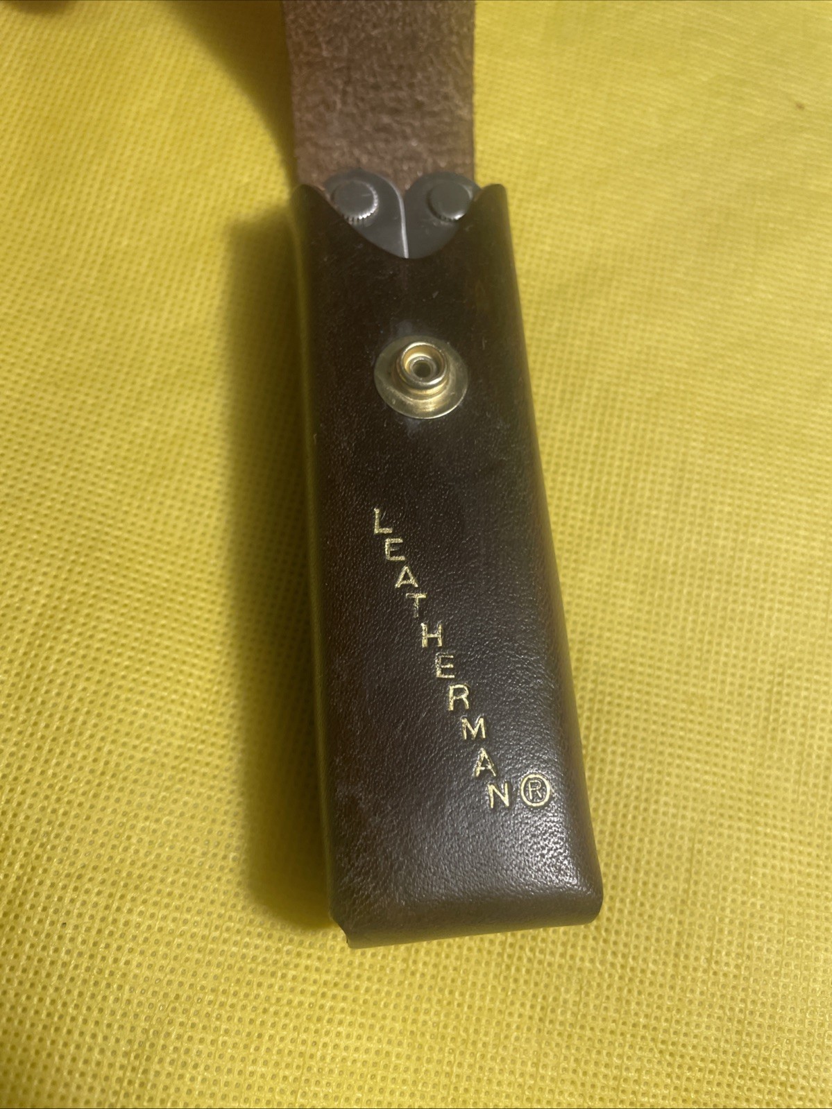 Vintage Genuine Original Leatherman Multitool Brown Leather Sheath Portland OR