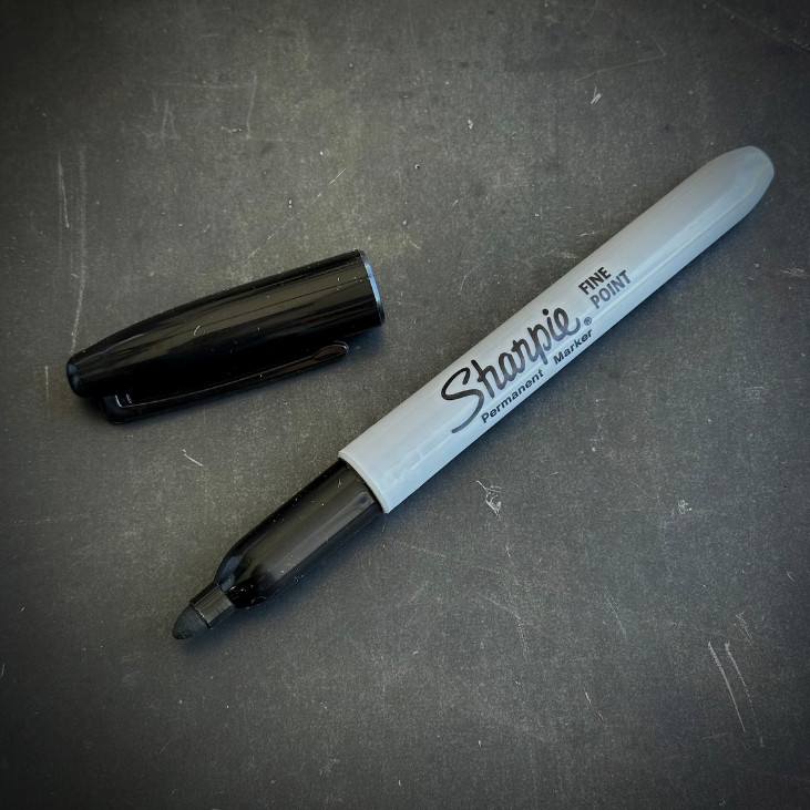 Marlin Spike – Black G10 Sharpie Pen – EDC Tool – Paracord Knot Tool