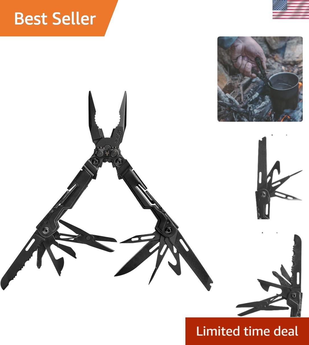 Compact PowerPint Multi-Tool: Ultimate 18-in-1 Survival Companion – Lightweight