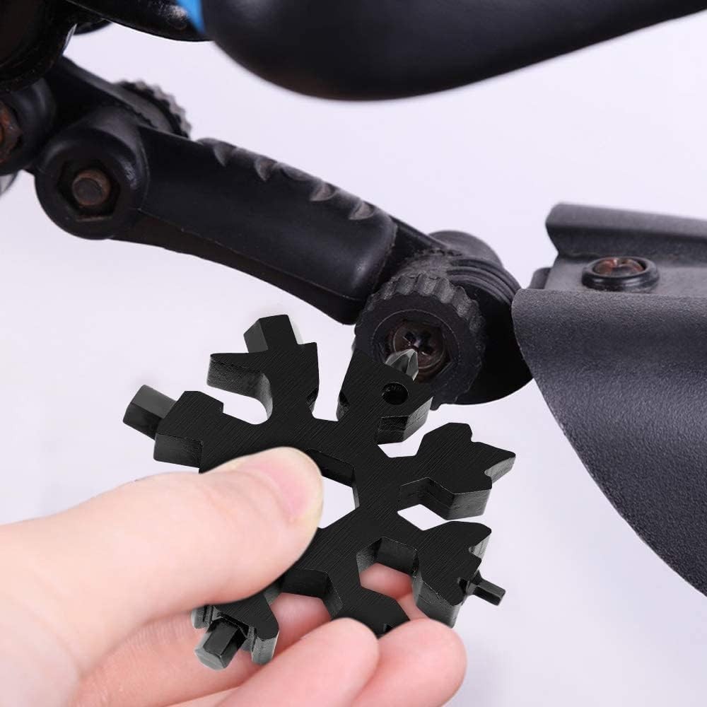 18-in-1 Stainless Steel Snowflake Multi Tool, Compact Bottle Opener & Screwdr…