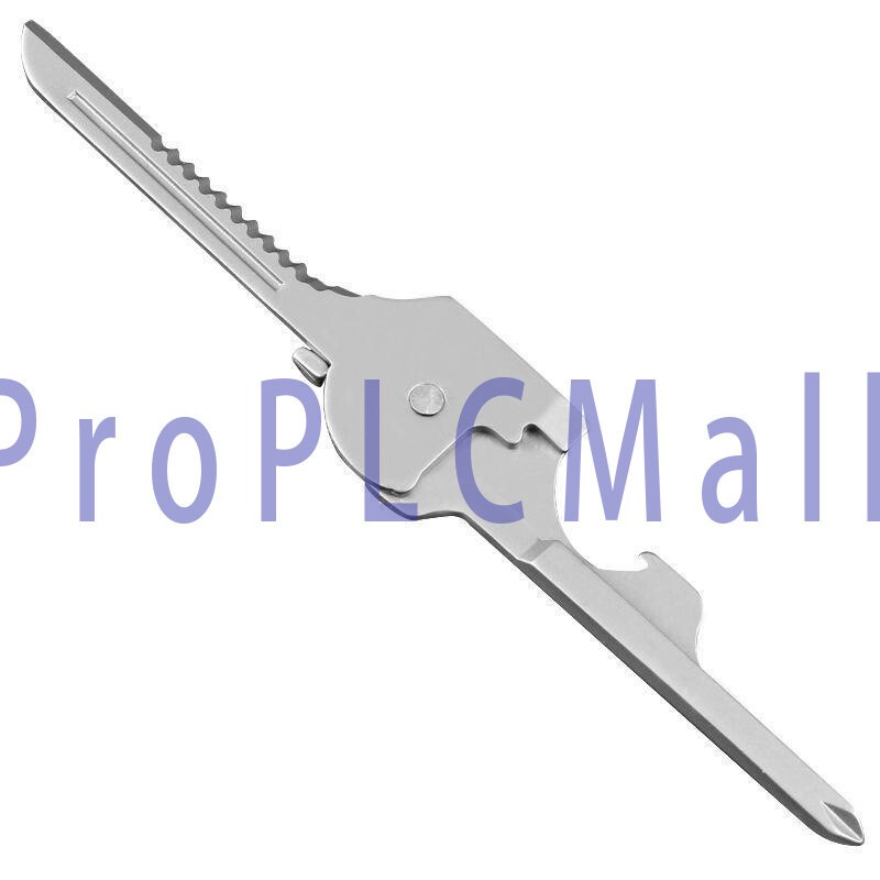 6-in-1 Utili Key Tool Keyring Keychain Multifunction Stainless Steel 1x