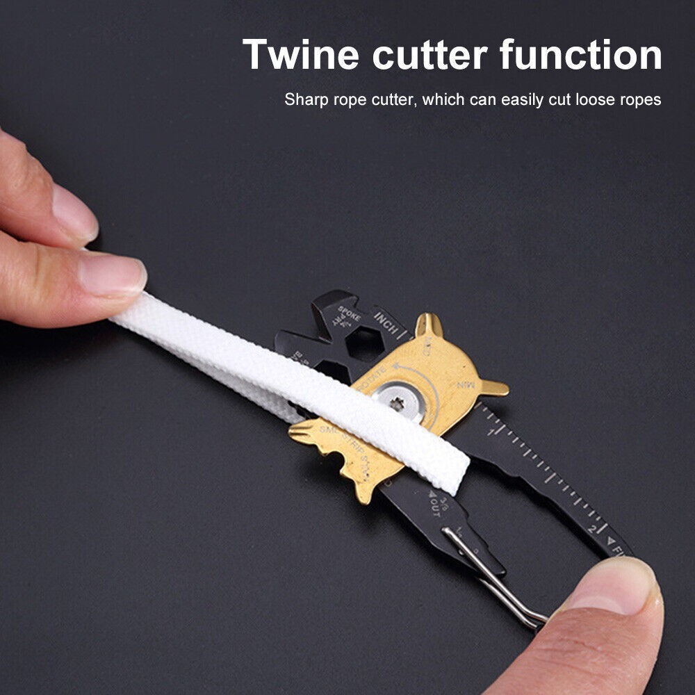 20 in1 Pocket Portable Gadget Mini Useful Utility Multi Tool Keychain EDC