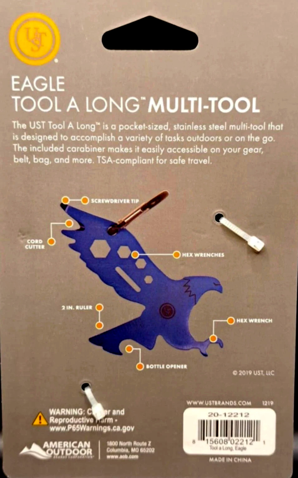 UST EAGLE tool along Multi tool camp emerg prepare gear equip survive disaster