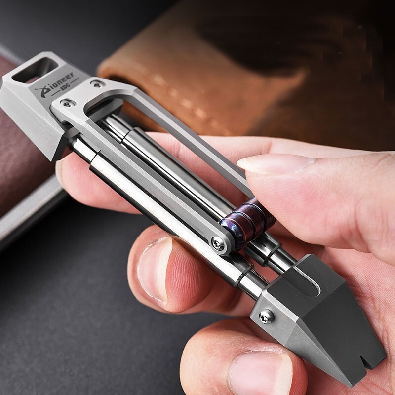 TC4 Titanium Alloy Pocket Multi-tools Crowbar Portable Outdoor EDC Pry Bar Tool