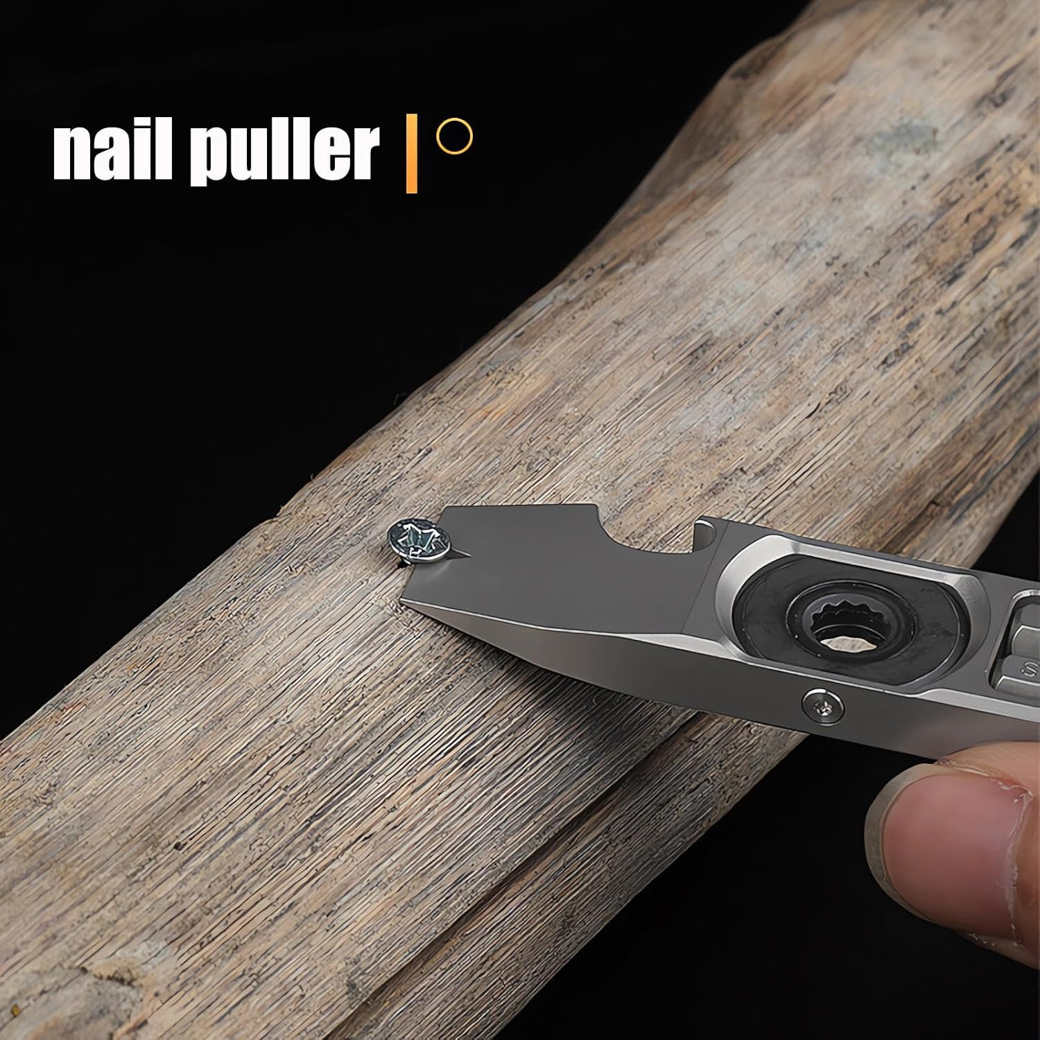 Titanium Pry Bar,Multi-Tool,Edc Tool,Versatile Pry Tool,Bottle Opener,Wrench,Rat